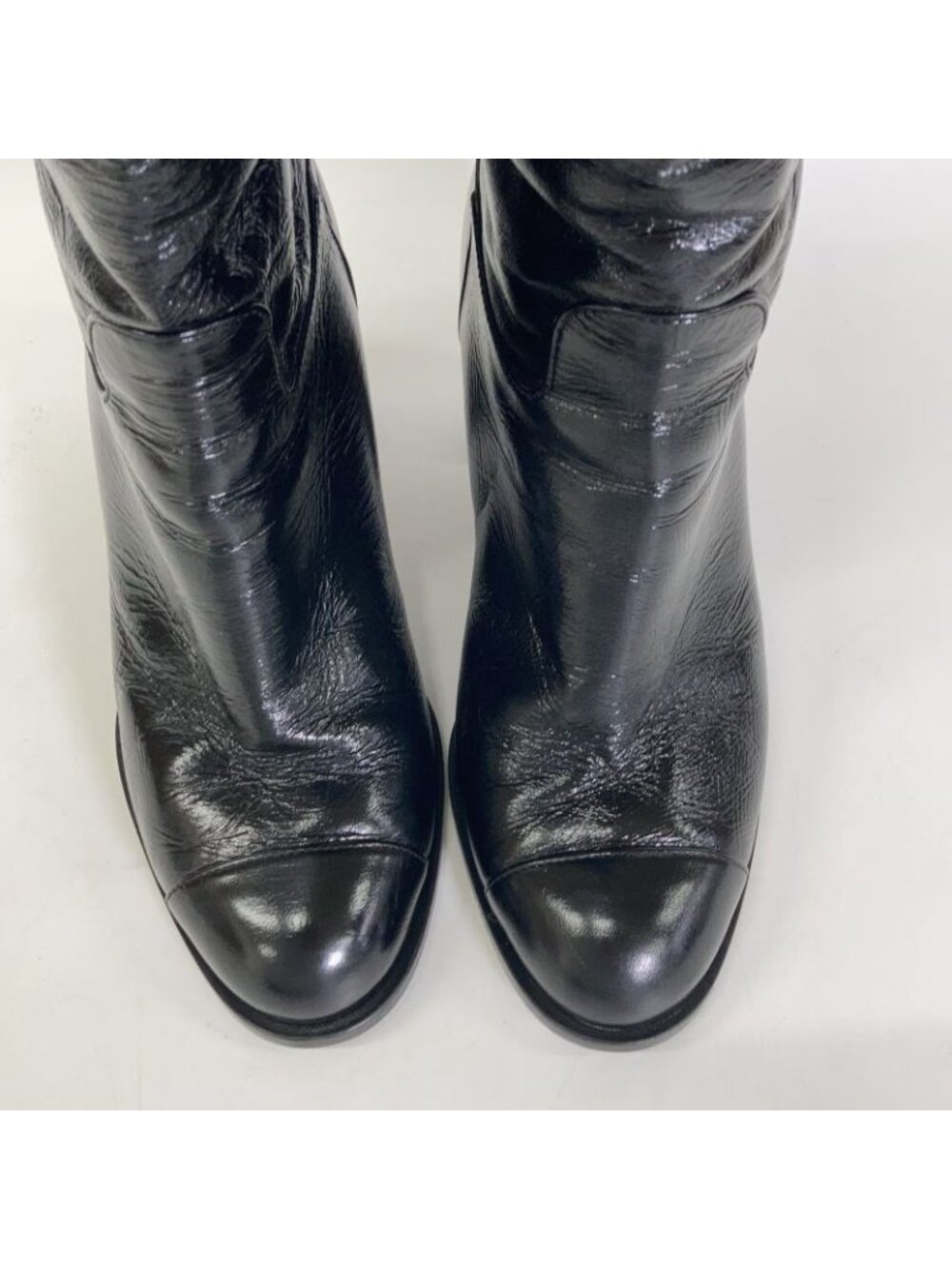 Chanel CC Logo Lambskin Quilted Long Boots 36c - Picture 5 of 8